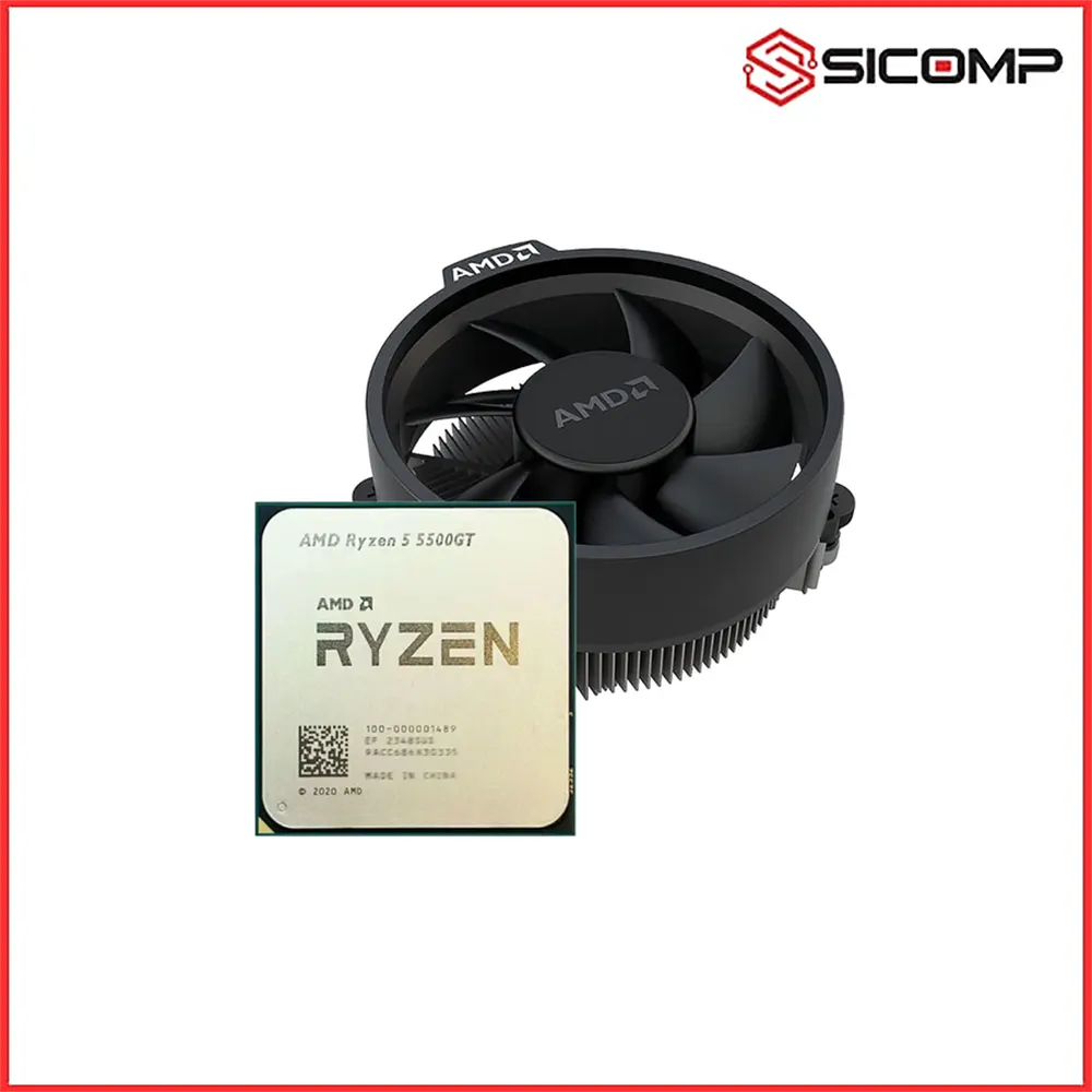 CPU AMD RYZEN 5 5500GT (3.6 GHz Upto 4.4GHz / 19MB / 6 Cores, 12